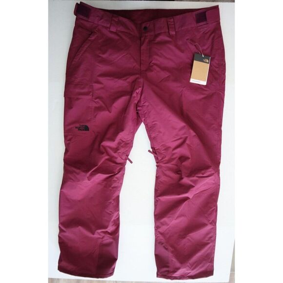 The North Face NF0A5ACYI0H Women's Sz 2XL Maroon Freedom Insulated Pants - Picture 1 of 15